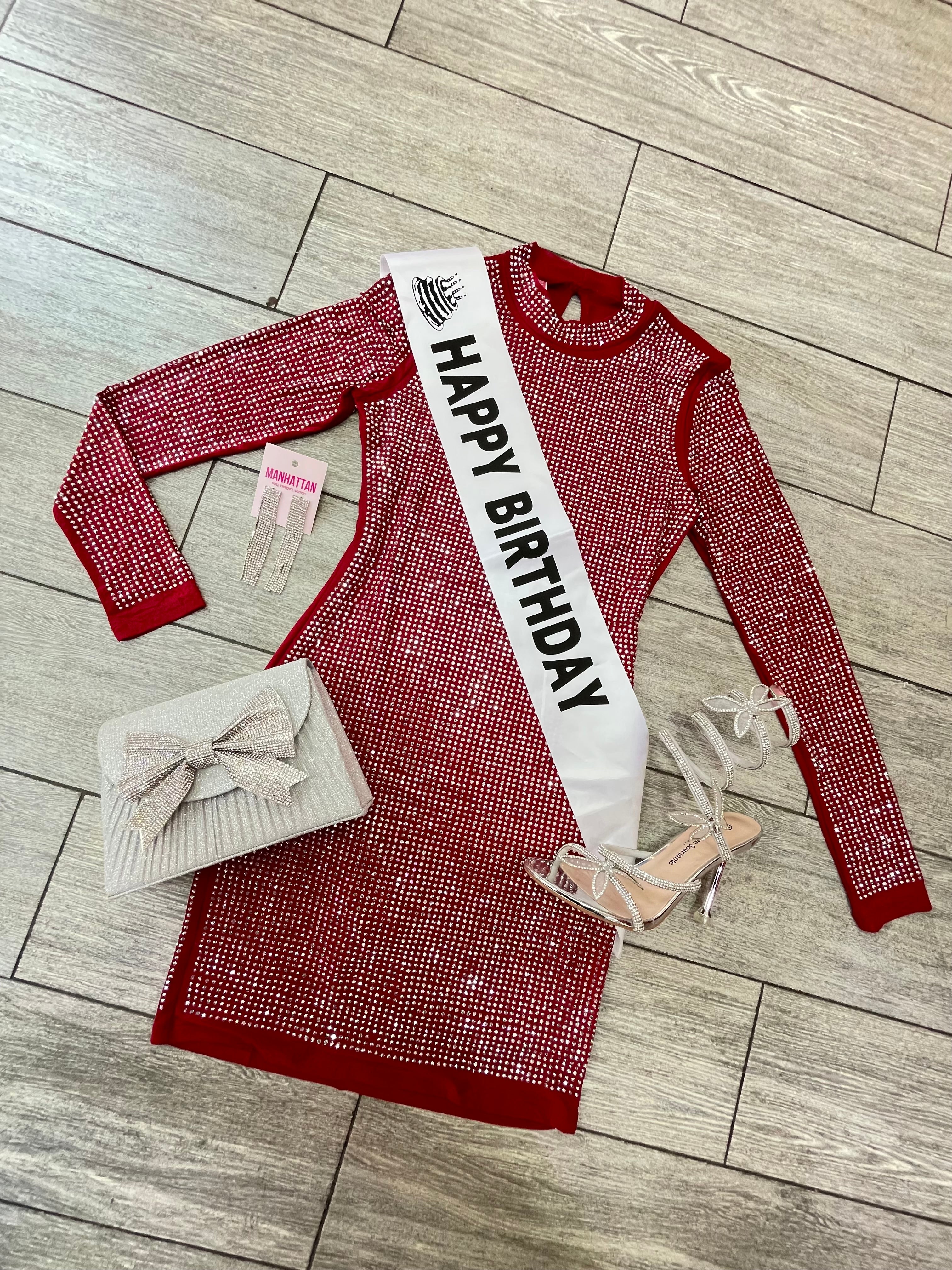 Vestido Brillo Birthday
