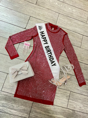 Vestido Brillo Birthday